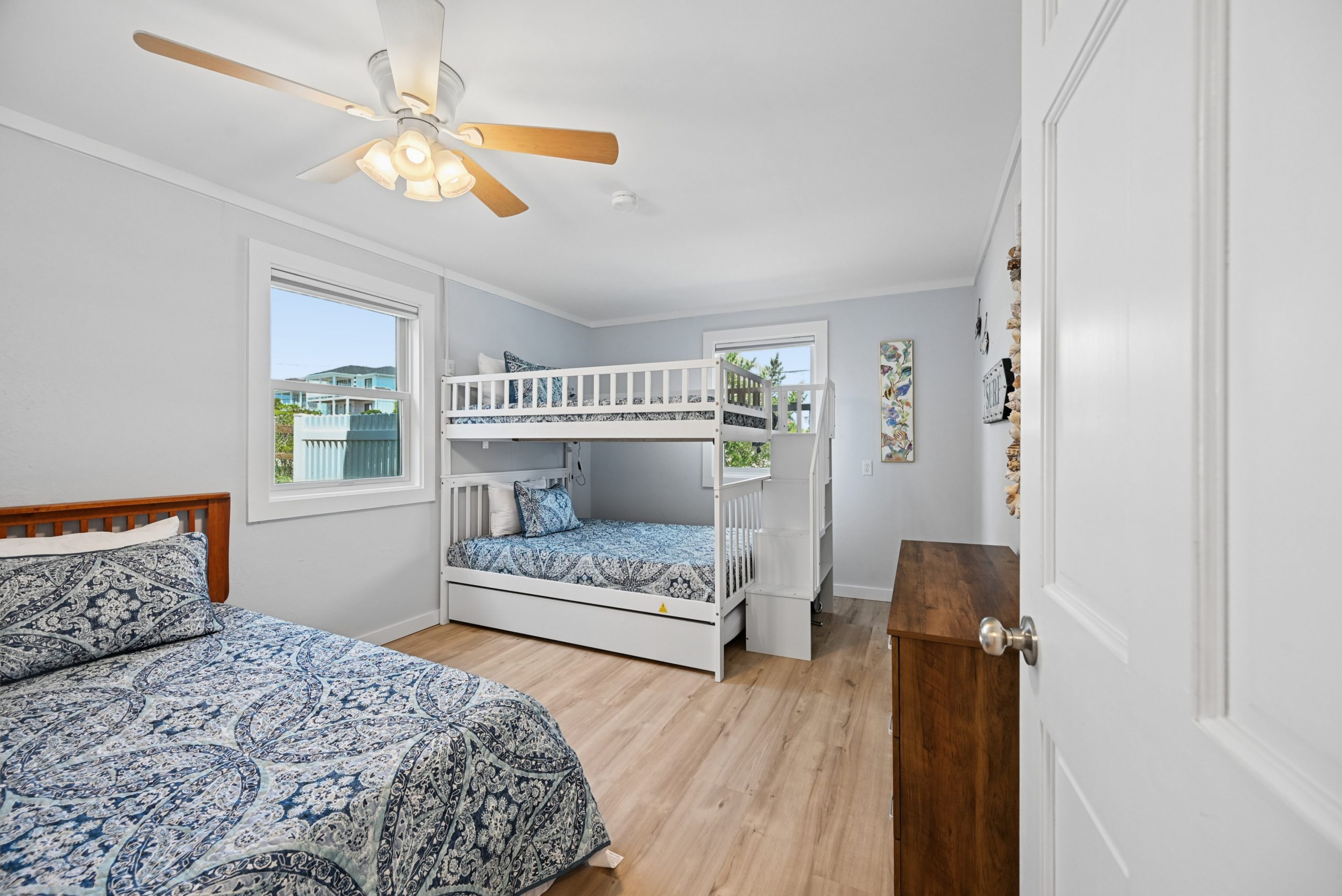 Comfortable sleeping for 4, sized for adults.
